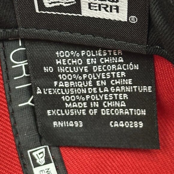 NEW ERA 9FORTY A-Frame Charlotte NC 704 Snapback Hat Red Teal One Size NWOT - Picture 6 of 9